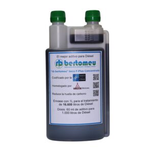 Aditivo Diésel "rb bertomeu" beco F-Plus Concentrado<br>Codificado por la OTAN<br>1 botella con 1L, doble boca y depósito dosificador